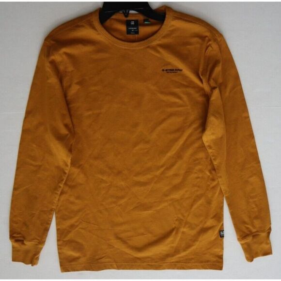 G-Star Raw D20448 336 Men's Sz M Vulcan Rust/Burnt Orange L/S Base-R T-Shirt - Picture 8 of 11